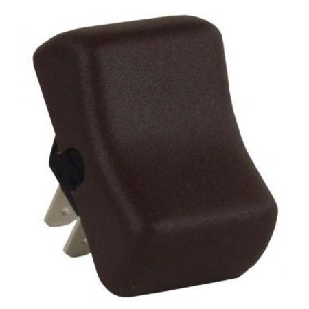 JR PRODUCTS SINGLE REPLACEMENT ON/OFF ROCKER SWITCH, BROWN 12165